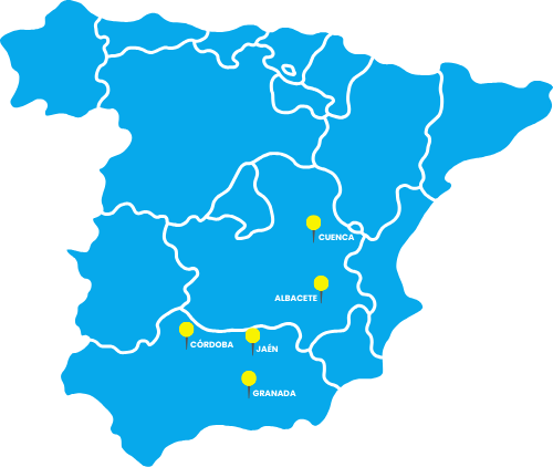 Mapa de zonas de cultivo de ajos en España